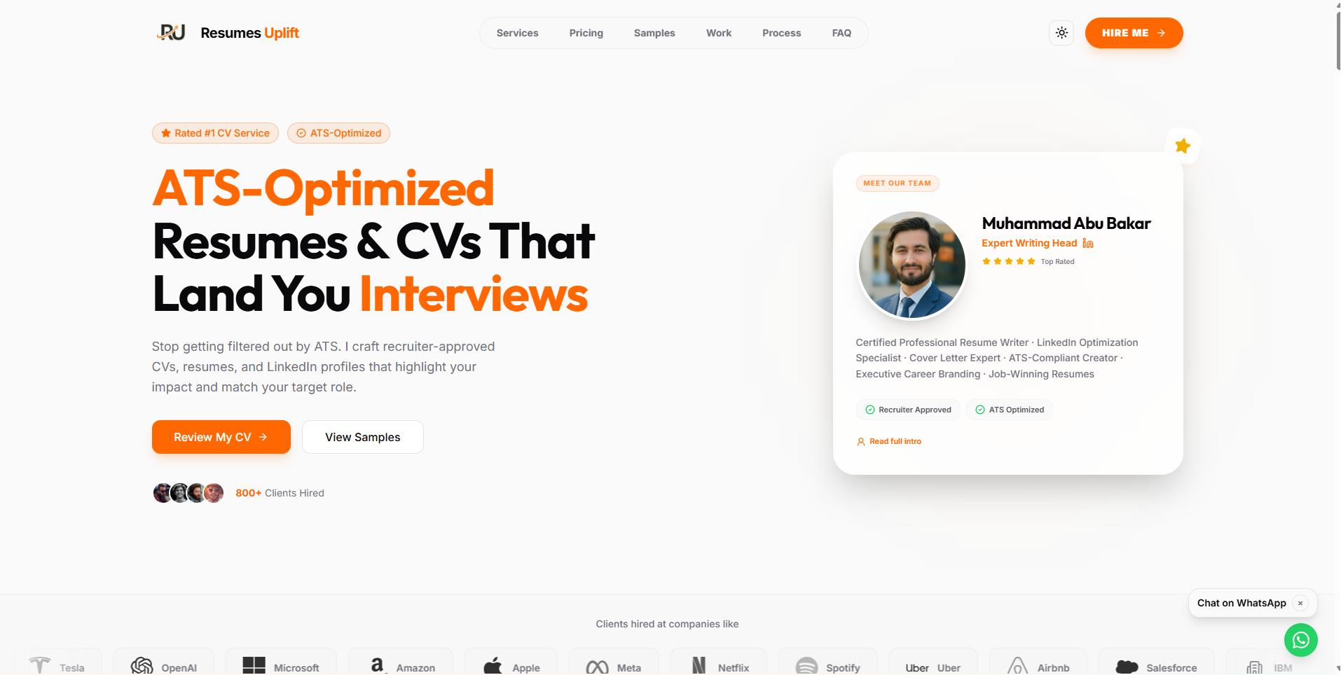 Resumes Uplift screenshot 1